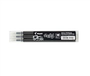 Pilot Frixion Ball Pro and Clicker Refill 07mm Fine Black Pack 3