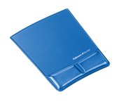 Fellowes 9182201 Gel Crystals Mouse Pad with Wrist Rest Blue