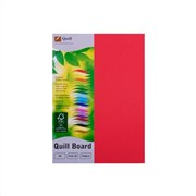Quill 90310 Board A4 210gsm Red Pack 50