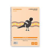 Bibbulmun Spiral Notebook 7MM A4 240 Pages Side Bound Ruled 1017867