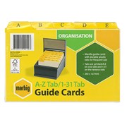 Marbig 40068 Index Cards AZ 203 x 127mm 8 x 5