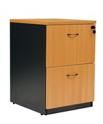 Aspire Filing Cabinet 2 Drawer 476W x 550D x 700H mm Beech Ironstone