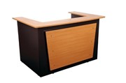 Aspire Reception Counter 1800W x 1160D x 1090H mm Beech Ironstone