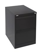 Filing Cabinet GFCA2  2 Drawer Black Ripple