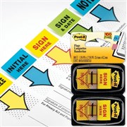 Post It Flags 680SH2 Sign Here Yellow Twin Pack
