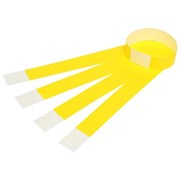 Rexel 9861105 ID Serial Number Wrist Bands Fluoro Yellow Pack 100