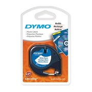 Dymo 91331 Letratag Plastic Tape Pearl White 12mm x 4m