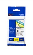 Brother TZE211 PTouch Tape Black on White 6mm