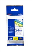 Brother TZE253 PTouch Tape Blue on White 24mm