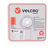 Velcro 43361 Stick On Hook Only Tape 25mm x 25m White