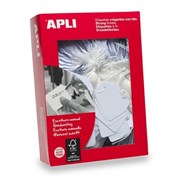 Apli 900391 Handwriting Strung Tickets 28 x 43mm White Box 500