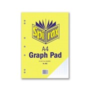 Spirax 802 Graph Pad 2mm A4 25 Leaf