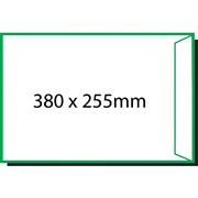 Envelope 197374 Peel  Seal 380 x 255mm White Pocket Heavy Duty Box 250 614339