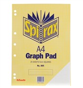 Spirax 805 Graph Pad 7 Hole Punched 50 Leaf 5mm A4