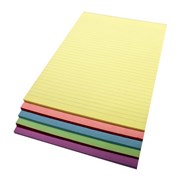 Quill 01356 Bond A4 Ruled Pad 70 Leaf Assorted Pack 5