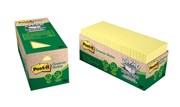 Post It Notes 654R 24CP CY 76 x 76mm Recycled Yellow Pack 24