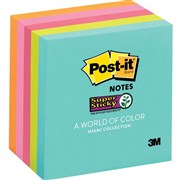 Post It Notes 654 5SSAN 73 x 73mm Super Sticky Marrakesh Assorted Pack 5