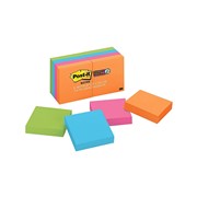 Post It Notes 622 8SSAU 50 x 50mm Super Sticky Rio De Janeiro Assorted Pack 8