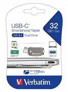 Verbatim 65744 USBC 31 Smartphone  Tablet Dual Drive 32GB