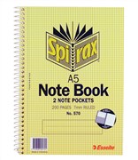 Spirax 570 Notebook A5 200 Page Side Open