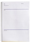 Spirax 565703 Black PP MEETING BOOK A4 140 Page