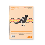 Bibbulmun Spiral Notebook 7MM A4 120 Pages Side Bound Ruled 660185000