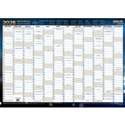 Collins 10800 Writeraze 2026 QC2 Executive Laminated Year Planner 700 x 1000mm