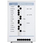 Planner Board QT33703 Quartet 280 x 410mm Personnel In  Out
