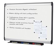 Quartet Prestige Porcelain Whiteboard 895 x 635mm Aluminium Trim