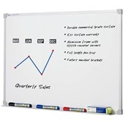 Quartet Penrite Slimline Whiteboard Commercial 900 x 600mm
