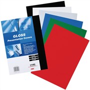 Gbc Gloss Binding Covers A4 White 250gsm Pack 100