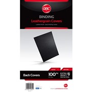 GBC Leathergrain Binding Covers A4 300gsm Black Pack 100BCL300BK100