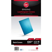 GBC Leathergrain Binding Covers A4 300gsm Blue Pack 100BCL300BL100