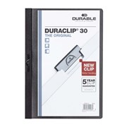 Durable 220001 Duraclip Document File 30 Sheet A4 Black