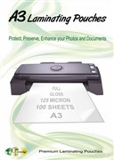 Gold Sovereign S303426125 Laminating Pouch A3 Gloss 125 Micron Pack 100