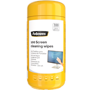 Fellowes 99703 Screen Cleaning Wipes Tub 100