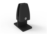 Eco Panel Back to Back Workstation Clamp suit 27mm Thick Screen Set2 Powder Coated Black