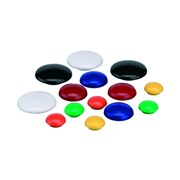 Quartet QTTMB2400 Magnetic Buttons 20mm White Pack 10