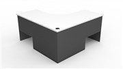 Corner Workstation 3 Piece 1500mm W x 1500mm W x 600mm D x 730mm H White Ironstone