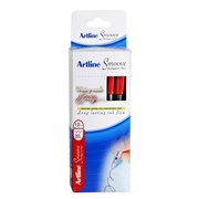 Artline Smoove Ballpoint Stick Medium Red Box 20