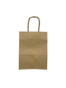 Extra Small Carry Bag Brown with Twist Paper Handle 275 x 205 x 110mm