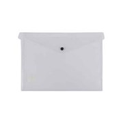 Document Wallet PP Button A4 Clear PKT10 18805357