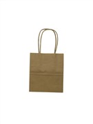 Petite Carry Bag Brown with Twist Paper Handle 165 x 140 x 75mm C347S0010B