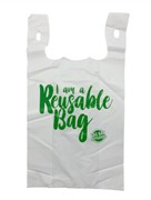 Reusable Singlet Bags 40UM Large Pack 125