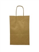 Small Carry Bag Brown with Twist Paper Handle 355 x 240 x 120mm