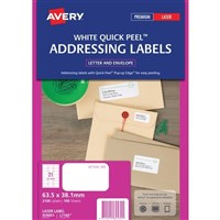 Avery White Address Laser Labels